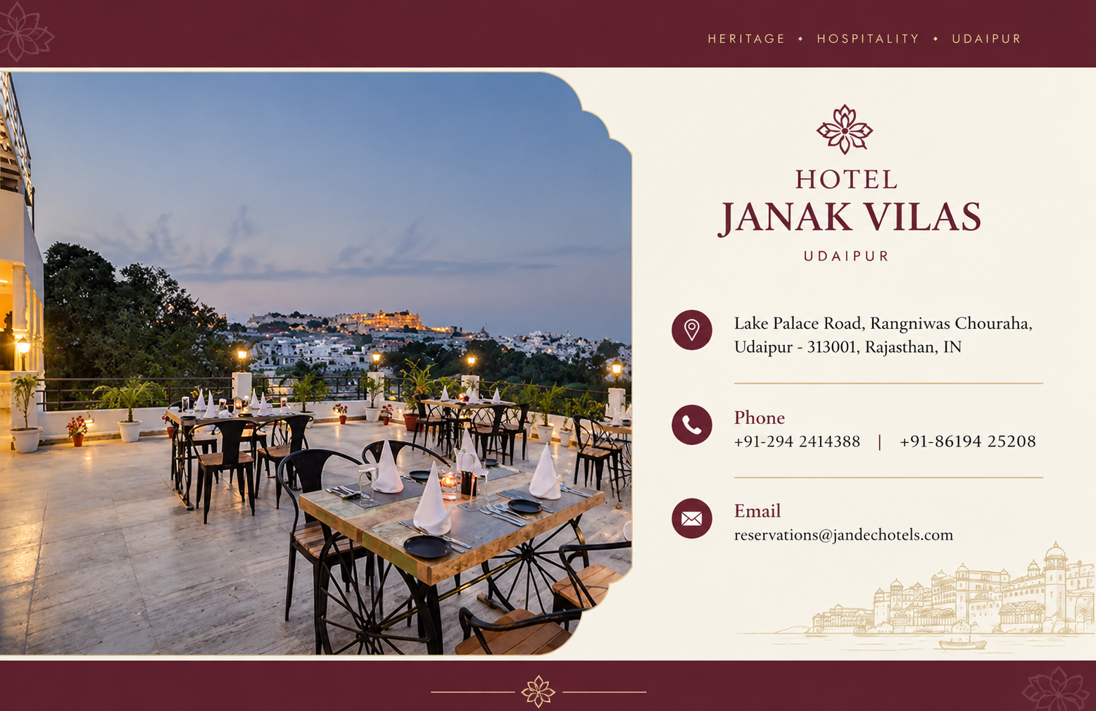 A Different Side of Udaipur: Heritage Stay, Local Food and Evening Dining